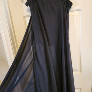Black maxi skirt